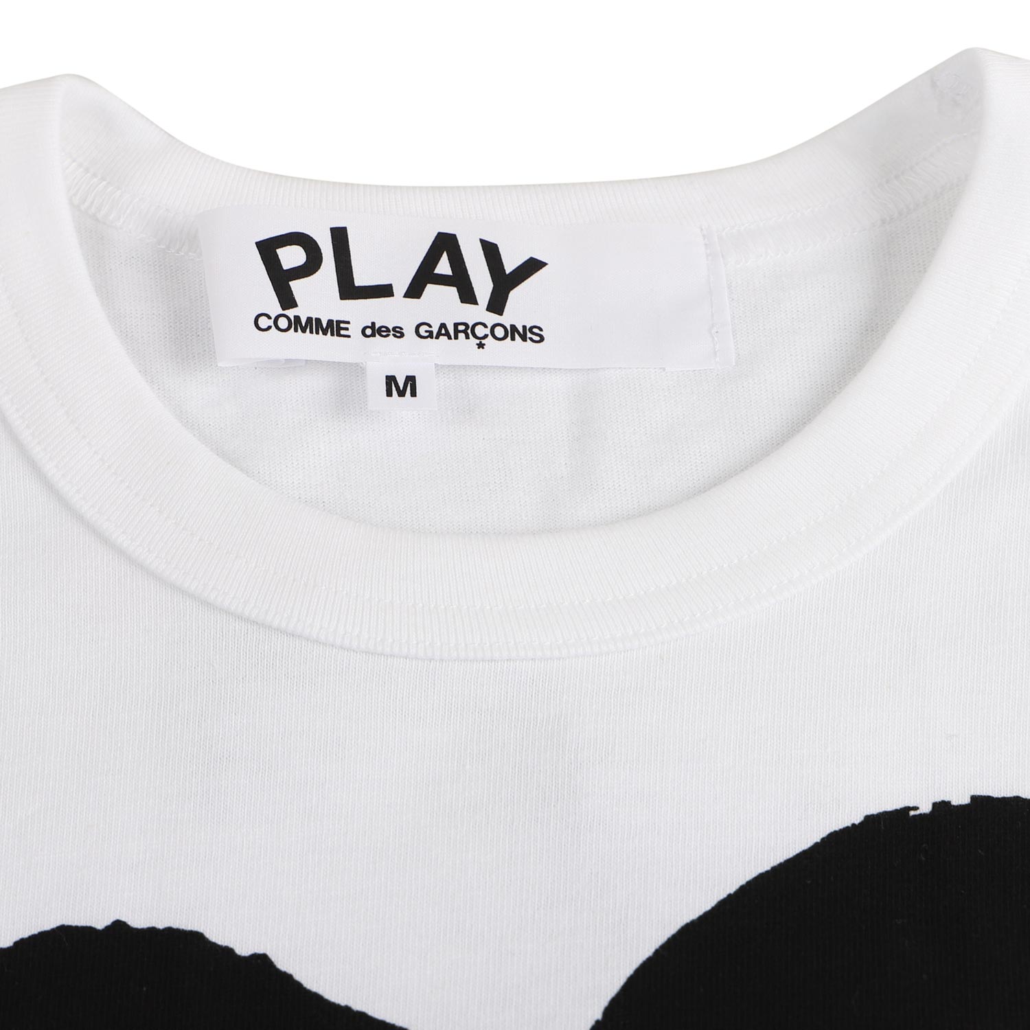 【最大1000円OFFクーポン配布中】 プレイ コムデギャルソン PLAY COMME des GARCONS Tシャツ 半袖 メンズ ブラックハート ロゴ BLACK HEART PLAY T-SHIRT ホワイト 白 T070