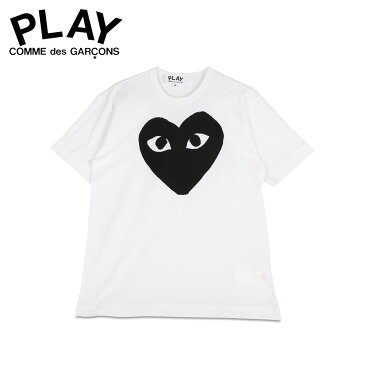 【最大1000円OFFクーポン配布中】 プレイ コムデギャルソン PLAY COMME des GARCONS Tシャツ 半袖 メンズ ブラックハート ロゴ BLACK HEART PLAY T-SHIRT ホワイト 白 T070