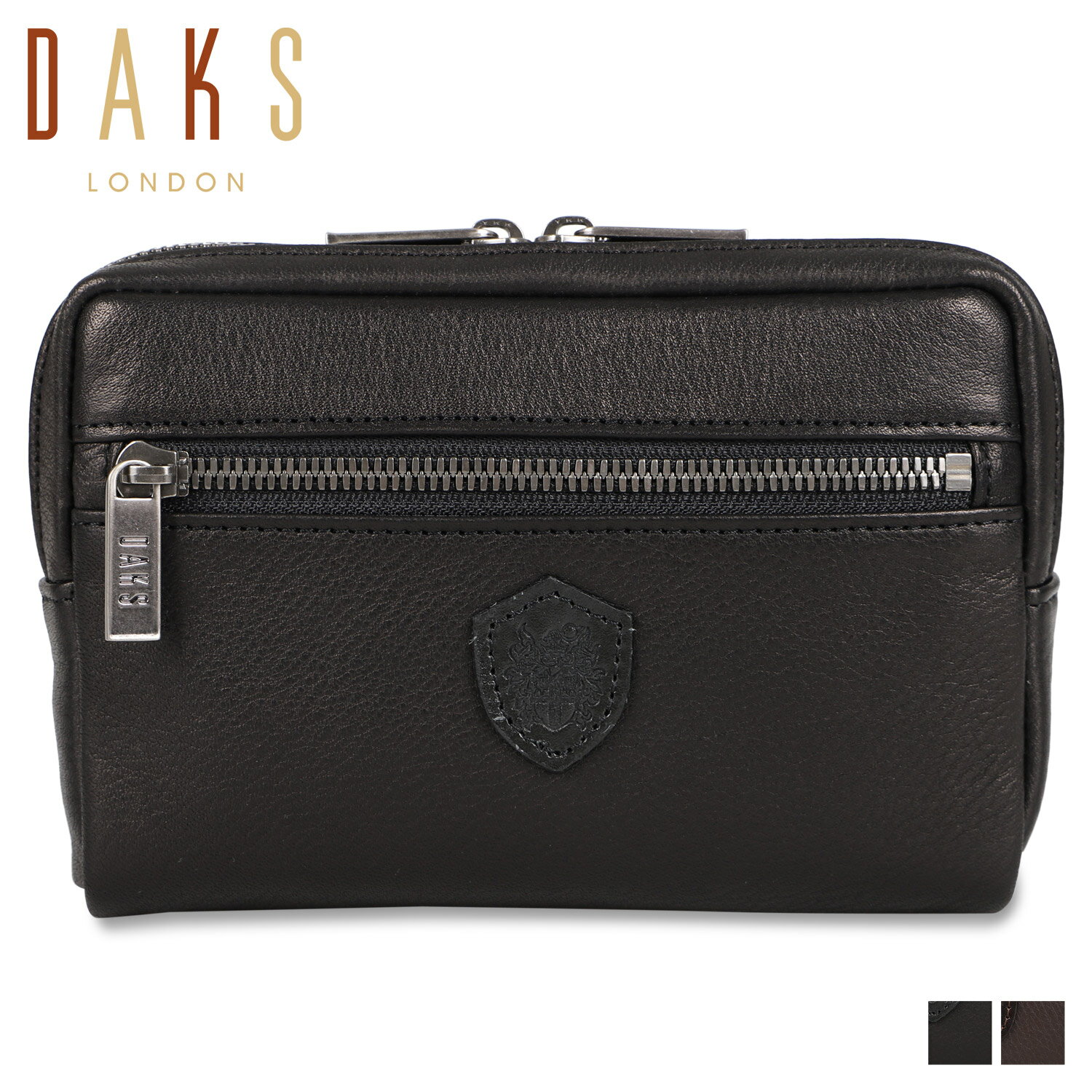 ダックス ダックス DAKS ベルトポーチ 小物入れ メンズ 本革 小さめ BELT POUCH ブラック ブラウン 黒 DA29416