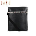 ショルダーバッグ ダックス DAKS ショルダーバッグ メンズ 本革 斜め掛け 小さめ SHOULDER BAG ブラック 黒 DA39525