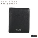  マッキントッシュ フィロソフィー MACKINTOSH PHILOSOPHY 財布 二つ折り メンズ グレンフィディック 本革 BI-FOLD WALLET ブラック ネイビー チョコ 黒 MAP-2120121