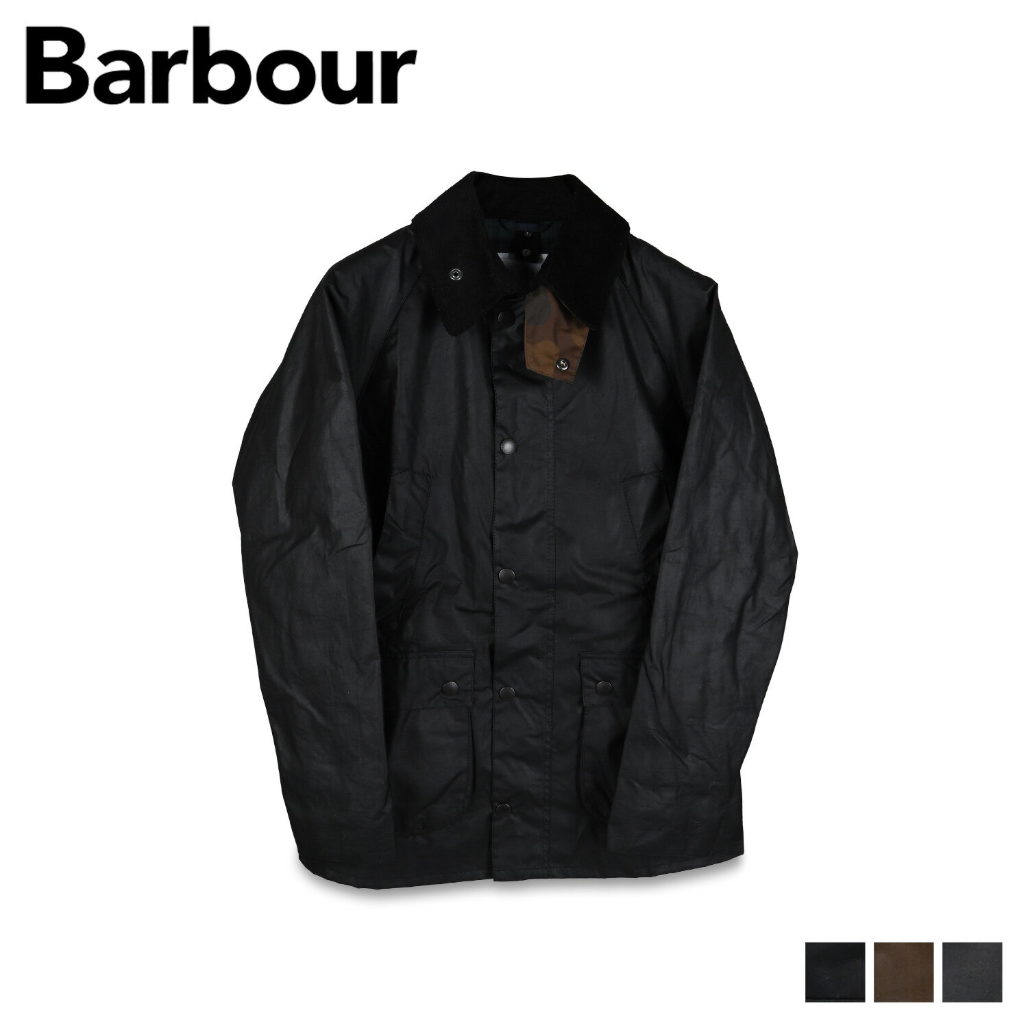 Barbour バブアー ビデイル オイルドジャケット ワックスコットン アウター メンズ BEDALE CAMO WAX JACKET ブラック セージ ブラウン 黒 MWX1881