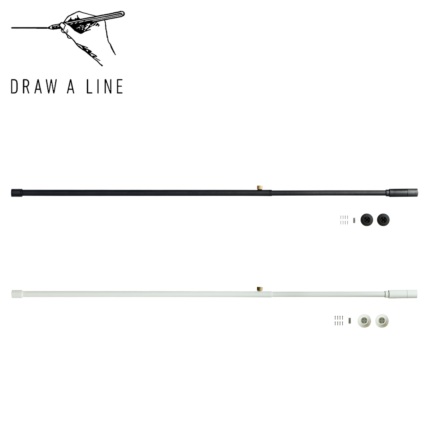 ドローアライン DRAW A LINE つっぱり棒 伸縮棒 ものほし竿 洗濯物干し テンションロッド 190cm 002 Tension Rod B 縦横両用 強力 収納 D-B