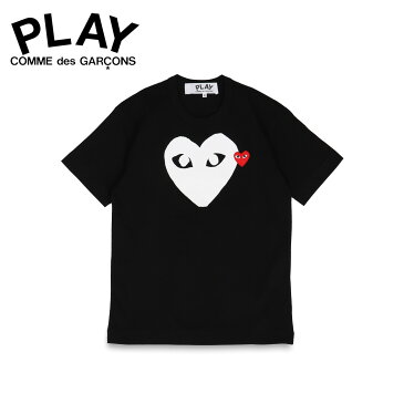 【最大1000円OFFクーポン配布中】 プレイ コムデギャルソン PLAY COMME des GARCONS Tシャツ 半袖 メンズ レッドハート ロゴ RED HEART PLAY T-SHIRT ブラック 黒 T116