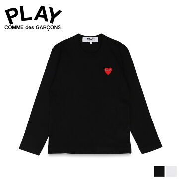 【最大1000円OFFクーポン配布中】 プレイ コムデギャルソン PLAY COMME des GARCONS Tシャツ 長袖 カットソー メンズ ロンT レッドハート ロゴ RED HEART PLAY T-SHIRT ブラック ホワイト 黒 白 T118