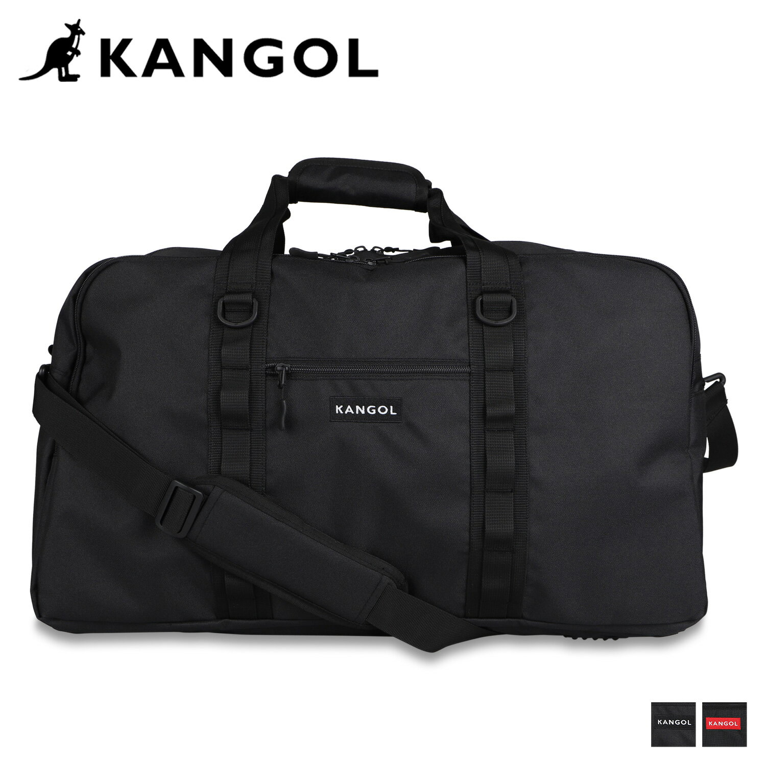 カンゴール KANGOL ボストンバッグ ショルダーバッグ メンズ レディース 45L 大容量 BOSTON BAG ブラック 黒 250-1502