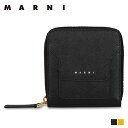 【クーポンで最大1000円OFF！5/1 10:59まで】 マルニ MARNI 財布 スクエア ジップアラウンド ウォレット レディース ラウンドファスナー SQUARE ZIP AROUND WALLET ブラック イエロー 黒 PFMOQ09U07 LV520