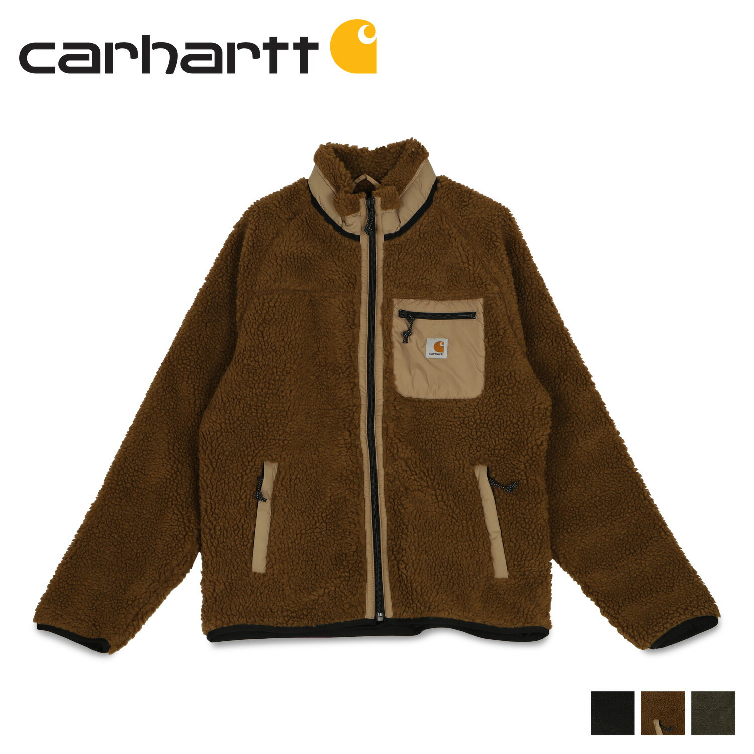 カーハート ボアジャケット メンズ カーハート carhartt ジャケット フリースジャケット ボア アウター プレンティスライナー メンズ PRENTIS LINER ブラック カーキ ブラウン 黒