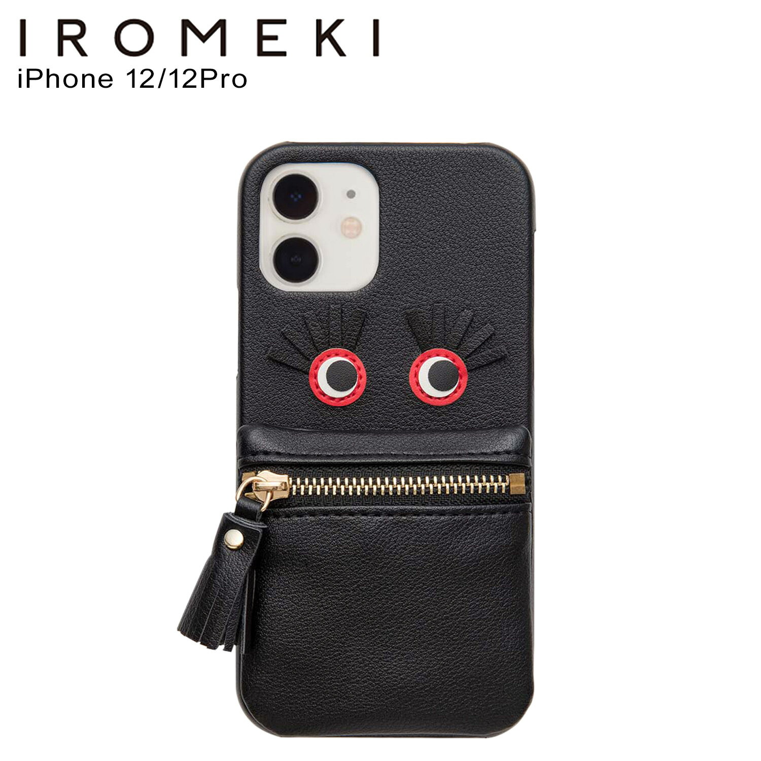 【 最大1000円OFFクーポン配布中 】 IROMEKI イロメキ iPhone 12 12 Pro スマホケース スマホショルダー 携帯 アイフォン フォロー ユー レディースFOLLOW YOU ブラック 黒 IRO-CSIP12-2FYBKのサムネイル