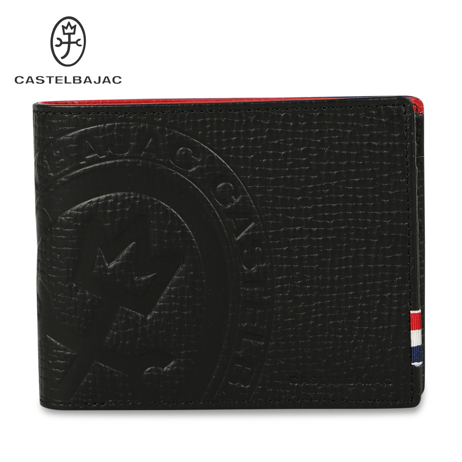 カステルバジャック CASTELBAJAC 財布 二つ折り財布 ピッコロ メンズ レディース 本革 PICCOLO SERIES WALLET ブラック 黒 22614