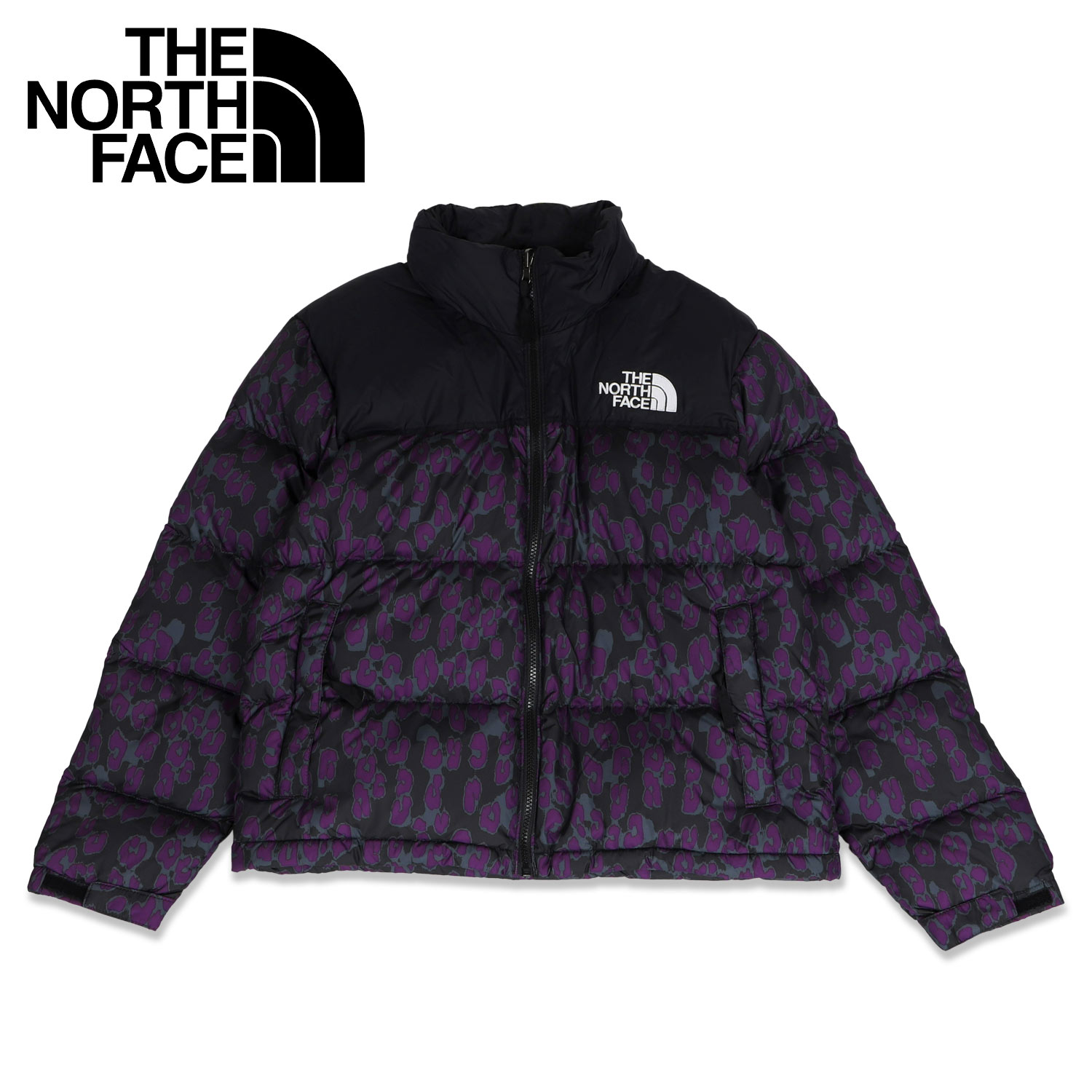 ノースフェイス THE NORTH FACE ダウン ジャケット アウター レトロ ヌプシ レディース W PRINTED 1996 RETRO NUPTSE JACKET ブラック 黒 NF0A5IXK