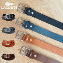 レザーベルト 【クーポンで最大1000円OFF！5/7 10:59まで】 ラコステ LACOSTE ベルト レザーベルト メンズ 本革 BELT ブラック ネイビー ブラウン 黒 LB82580