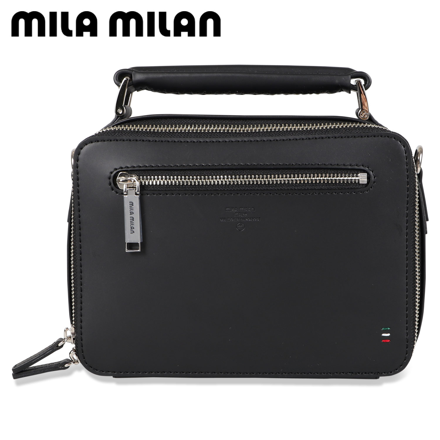 【最大1000円OFFクーポン配布中】 mila milan ミラ・ミラン バッグ ショルダーバッグ ベローナ メンズ レディース 斜めがけ 撥水 日本製 VERONA SHOULDER BAG ブラック 黒 252111