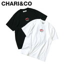 【クーポンで最大1000円OFF！5/1 10:59まで】 CHARI CO チャリアンドコー Tシャツ 半袖 カットソー メンズ CORE OG SCRIPT LOGO TEE ブラック ホワイト 黒 白