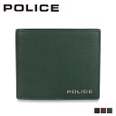 ポリス POLICE 財布 二つ折り メンズ ボックス型小銭入れ トレント TRENTO ブラック ワイン レッド グリーン 黒 PA-70601