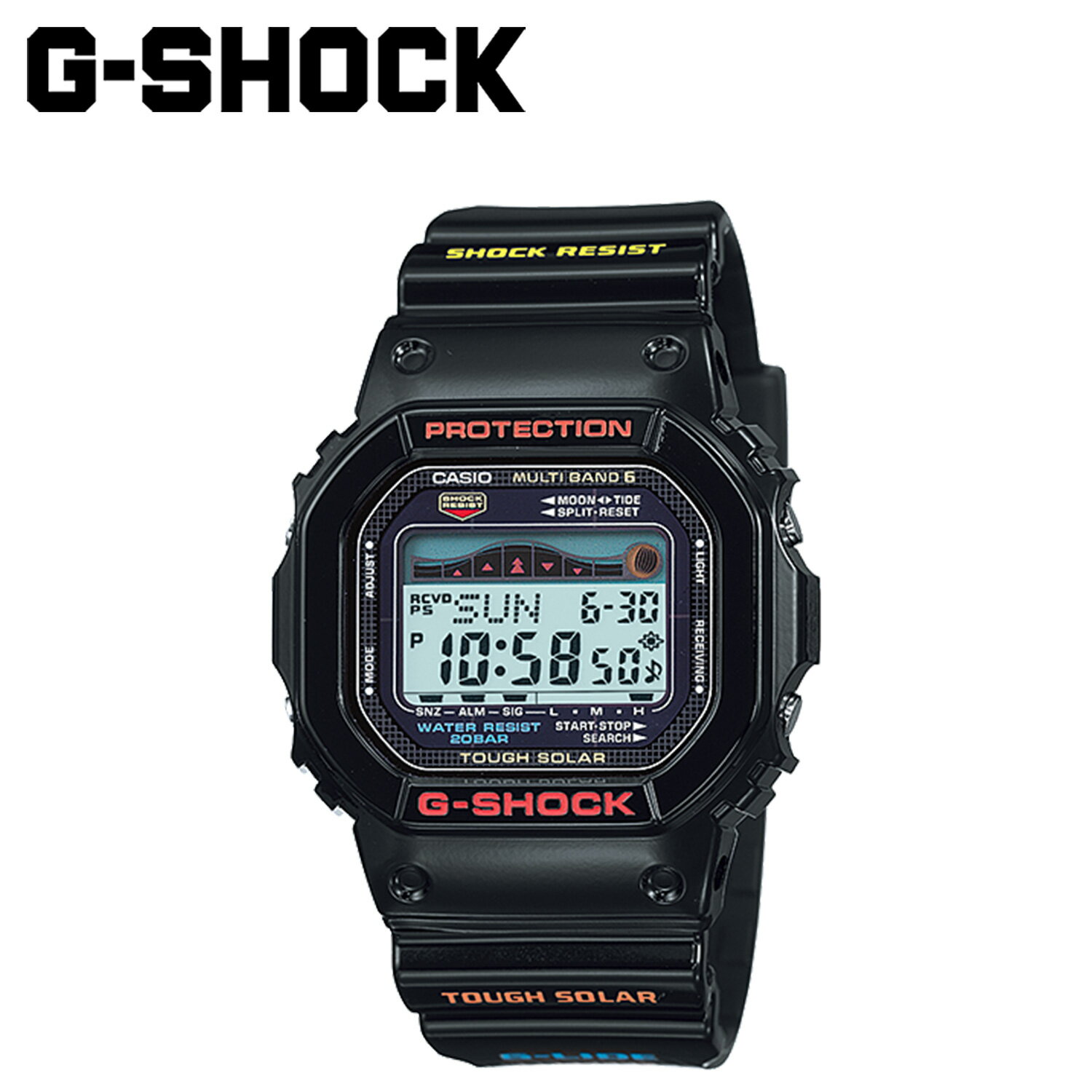 カシオ CASIO G-SHOCK 腕時計 GWX-5600-1JF ソーラー 電波 G-LIDE GWX-5600 Series 防水 ジーショック Gショック G-ショック メンズ レディース ブラック 黒
