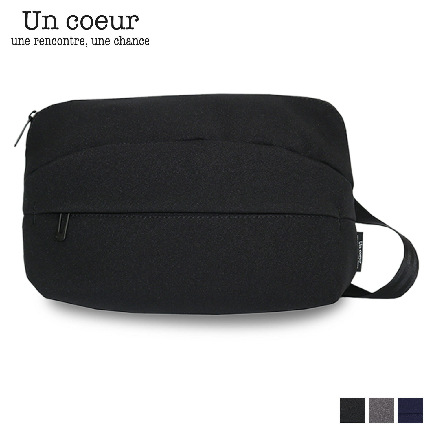 【最大1000円OFFクーポン発行中 11/27 09:59まで！】 アンクール Un coeur ショルダーバッグ メンズ レディース 8L 斜めがけ 撥水 TORO 2 ブラック グレー ネイビー 黒 K902002