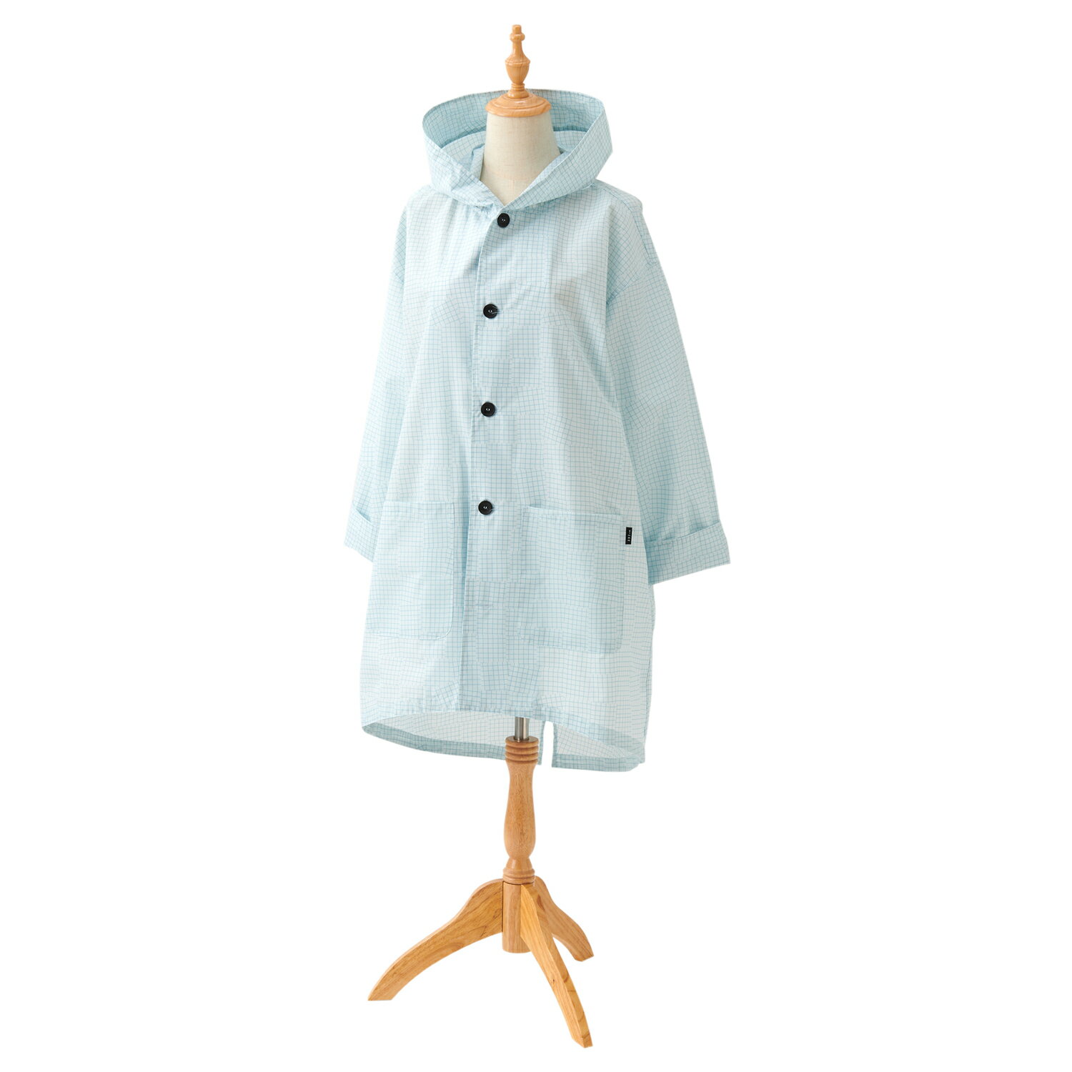 392plusm サンキューニプリュスエム レインコート レインウェア レディース ポンチョ 撥水 巾着付き RAIN COAT ホワイト ベージュ グリーン イエロー 白