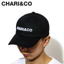 【クーポンで最大1000円OFF！5/1 10:59まで】 CHARI CO チャリアンドコー キャップ 帽子 メンズ CORE BOLD LOGO POLO CAP ブラック ネイビー 黒