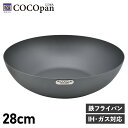 COCOpan ココパン フライパン 炒め 28cm 深型 IH ガス対応 鉄 リバーライト 極SONS C102-005 アウトドア