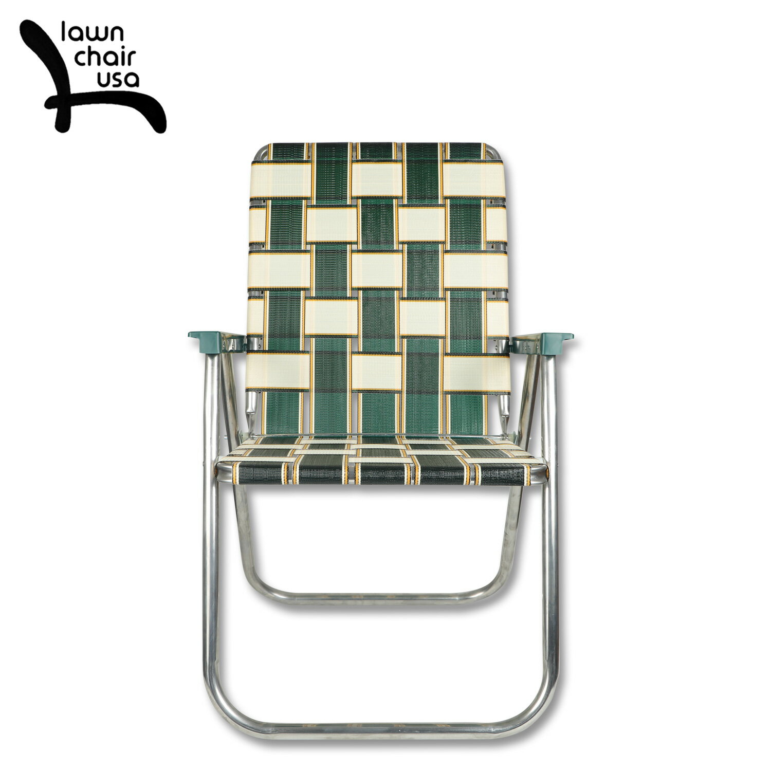 新品未使用 Lawn Chair ローンチェア ivory+greenセット販売-