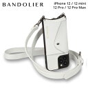 【クーポンで最大1000円OFF！5/1 10:59まで】 BANDOLIER バンドリヤー iPhone 12 mini 12 12Pro 12 Pro Max スマホケース スマホショルダー 携帯 アイフォン ヘイリー サイド スロット リザード ホワイト レディース ホワイト 白 10JUSWHSV