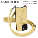 【クーポンで最大1000円OFF！5/1 10:59まで】 BANDOLIER バンドリヤー iPhone 12 mini 12 12Pro 12 Pro Max スマホケース スマホショルダー 携帯 アイフォン ヘイリー サイド スロット バター イエロー レディース イエロー 14HAYELS