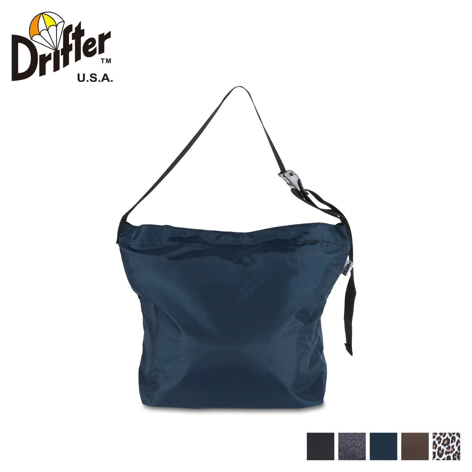 Drifter ドリフター ショルダーバッグ バッグ トートバッグ プレーン メンズ レディース 18L 2WAY 軽量 PLAIN SHOULDER BAG ブラック ベージュ ブラウン ネイビー レオパード 黒 V1720 母の日