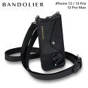  BANDOLIER バンドリヤー iPhone 13 13Pro iPhone 13 Pro Max スマホケース スマホショルダー 携帯 アイフォン ヘイリー サイドスロット シルバー メンズ レディース HAILEY SIDE SLOT SILVER ブラック 黒 14HAI