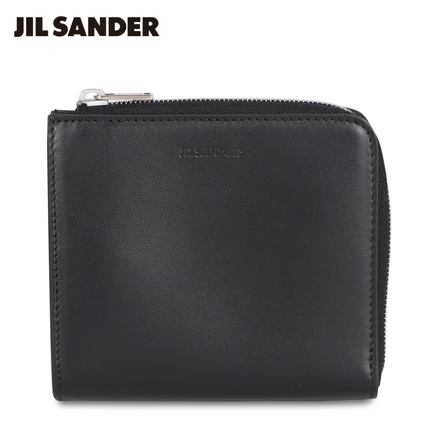 ジル サンダー プレゼント メンズ 【クーポンで最大1000円OFF！5/16 10:59まで】 ジルサンダー JIL SANDER 財布 カードケース 名刺入れ 定期入れ メンズ レディース 本革 L字ファスナー CARD CASE ブラック 黒 J25UI0004 P4966