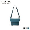 【クーポンで最大1000円OFF！3/11 10:59まで】 ミレスト MILESTO ショルダーバッグ バッグ メンズ レディース 撥水 SHOULDER BAG ブラック グレー グリーン MLS845