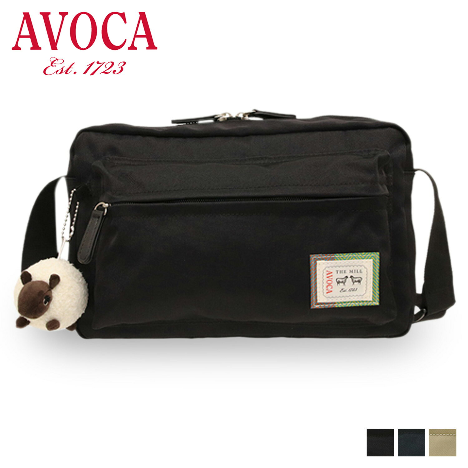 AVOCA アヴォカ ショルダーバッグ 小さめ 斜めがけ レディース 5L SHOULDER BAG ブラック ネイビー ベージュ 黒 AC-003 母の日