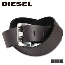 ディーゼル ベルト（メンズ） ディーゼル DIESEL ベルト レザーベルト メンズ 本革 バックル B-STAR II ブラック ダーク ブラウン グリーン 黒 X08881-P1913