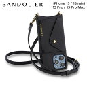 BANDOLIER バンドリヤー iPhone 13 mini iPhone 13 13Pro iPhone 13 Pro Max スマホケース スマホショルダー 携帯 ショルダー アイフォン ドナ サイドスロット ブラックゴールド レディース ブラック 黒 14DON