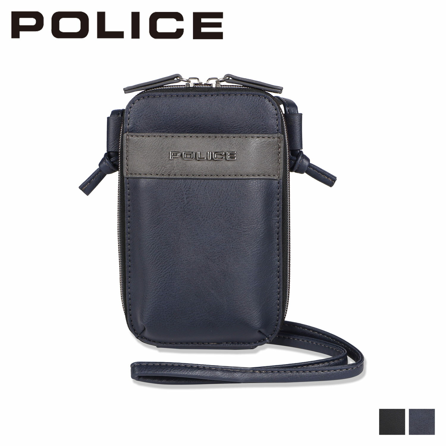 【最大1000円OFFクーポン発行中 11/27 09:59まで！】 ポリス POLICE ショルダーバッグ メンズ MINI SHOULDER BAG ブラック ネイビー 黒 PA-66003