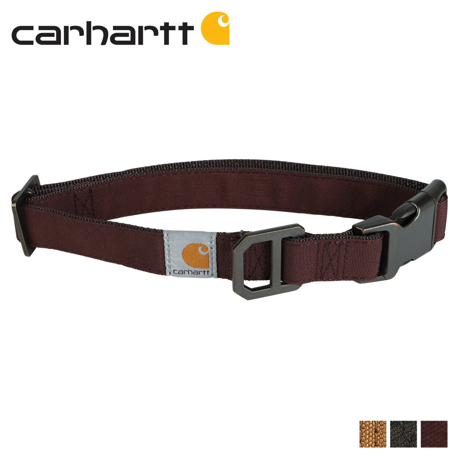 【クーポンで最大1000円OFF 5/16 10:59まで】 カーハート carhartt 首輪 中型犬 大型犬 反射 ジャーニーマン カラー JOURNEYMAN COLLAR FOR DOG ブラウン ワインレッド カモ P0000344