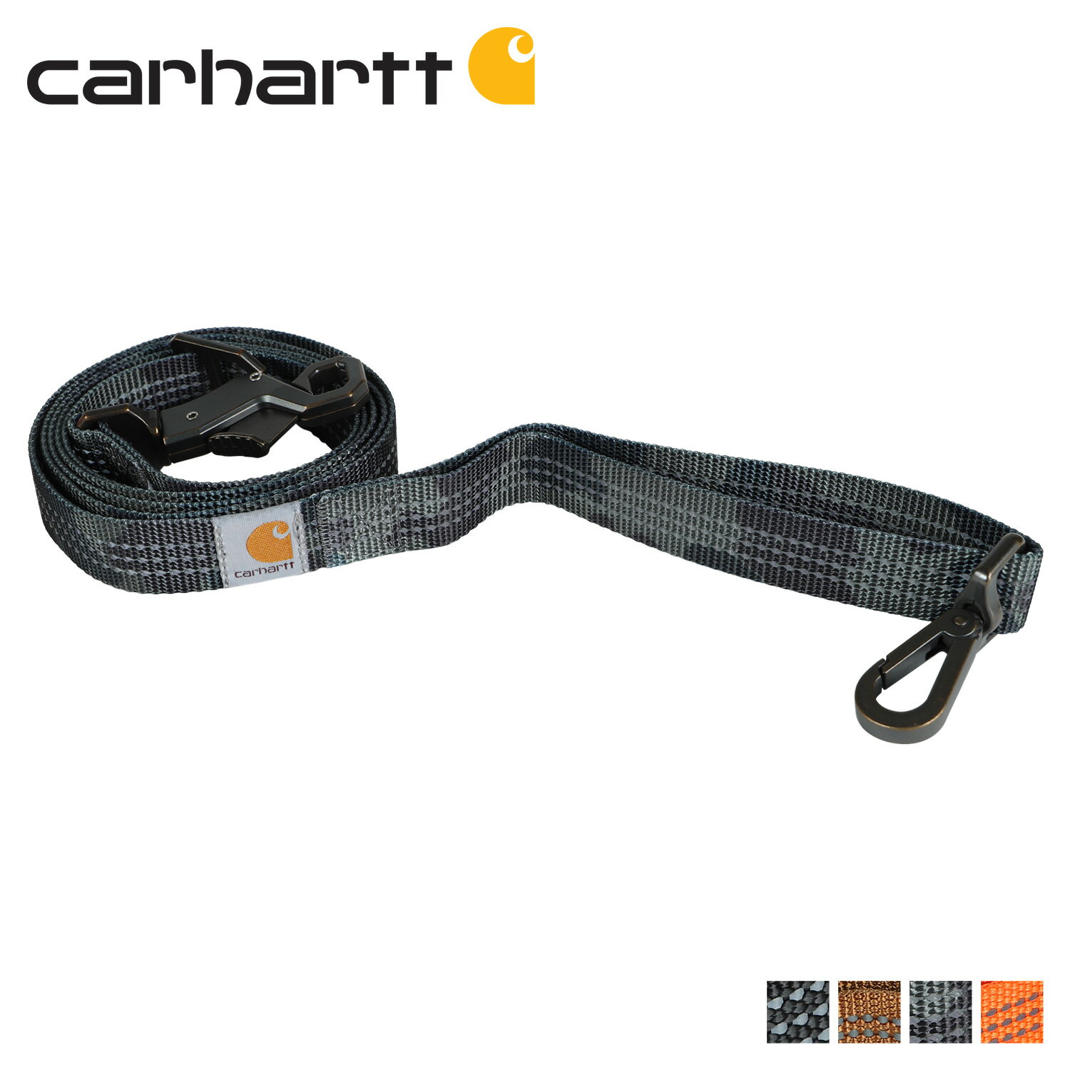 カーハート carhartt リード 犬 リーシュ 小型犬 大型犬 反射 TRADESMAN DOG LEASH ブラック ブラウン カモ オレンジ 黒 P0000346