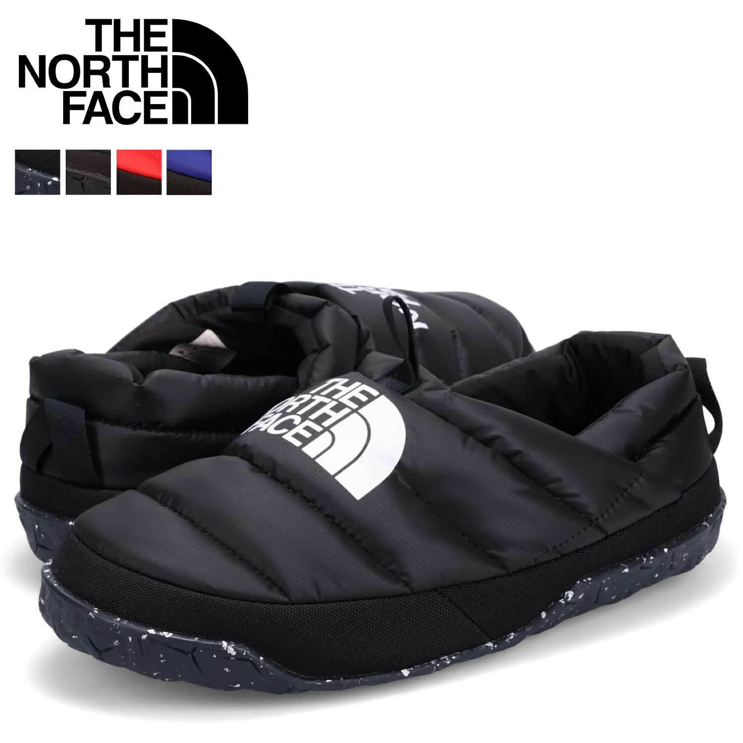 ノースフェイス THE NORTH FACE モックシューズ ルームシューズ スリッポン ヌプシ ミュール 550 メンズ 撥水 NUPTSE MULE ブラック 黒 NF0A5G2F