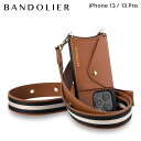 BANDOLIER バンドリヤー iPhone 13 13Pro スマホケース スマホショルダー 携帯 アイフォン メンズ レディース KIMBERLY SIENNA ブラウン 14KIM