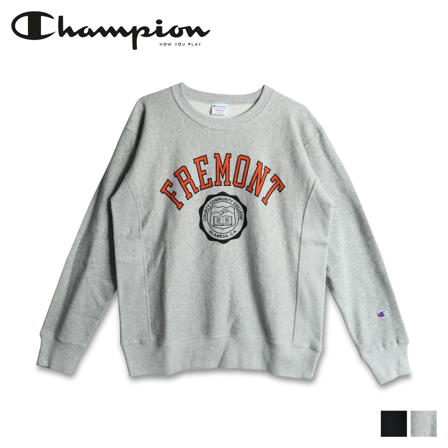 チャンピオン Champion トレーナー リバースウィーブ スウェット メンズ 裏毛 REVERSE WEAVE CREW NECK SWEATSHIRT ブラック グレー 黒 C3-X011