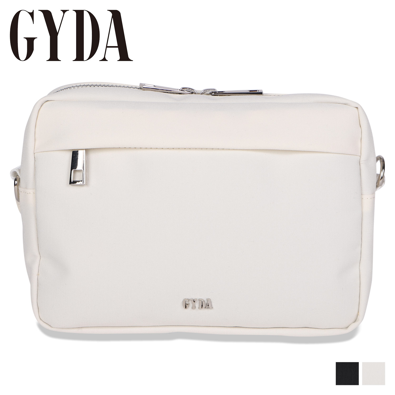 【 最大1000円OFFクーポン配布中 】 GYDA ジェイダ ショルダーバッグ ボディバッグ ウエストバッグ ポーチ レディース 斜め掛け 軽量 3WAY SHOULDER BAG ブラック アイボリー 黒 GY-B092のサムネイル