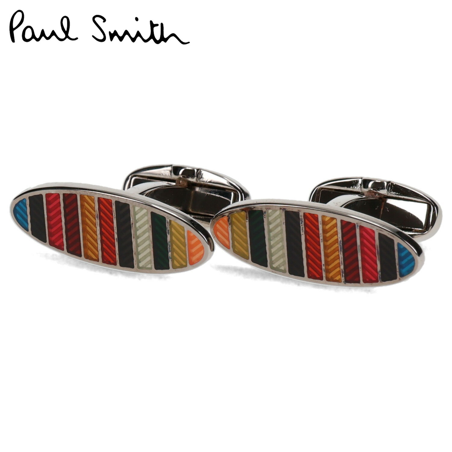 ポールスミス(カフス) 【クーポンで最大1000円OFF！5/16 10:59まで】 ポールスミス Paul Smith カフスボタン カフリンクス メンズ ブランド マルチカラー シルバー M1A-CUFF-KWEAVE