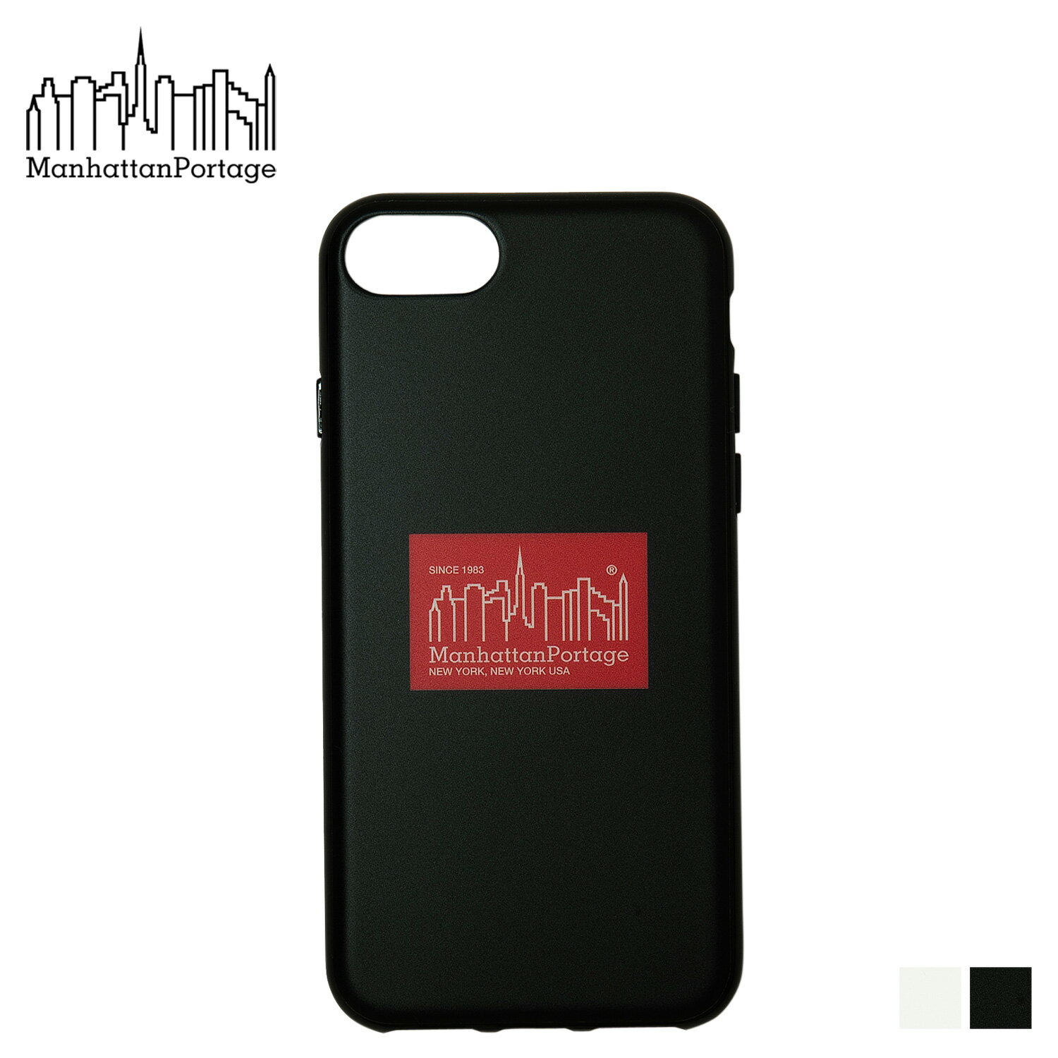 マンハッタンポーテージ Manhattan Portage ボックスロゴ ハイブリットケース iPhone SE 8 7 ケース メンズ レディース スマホケース 携帯 アイフォン BOX LOGO HYBRID CASE ブラック クリア 黒 iPSE3-HYB-02 【 ネコポス可 】