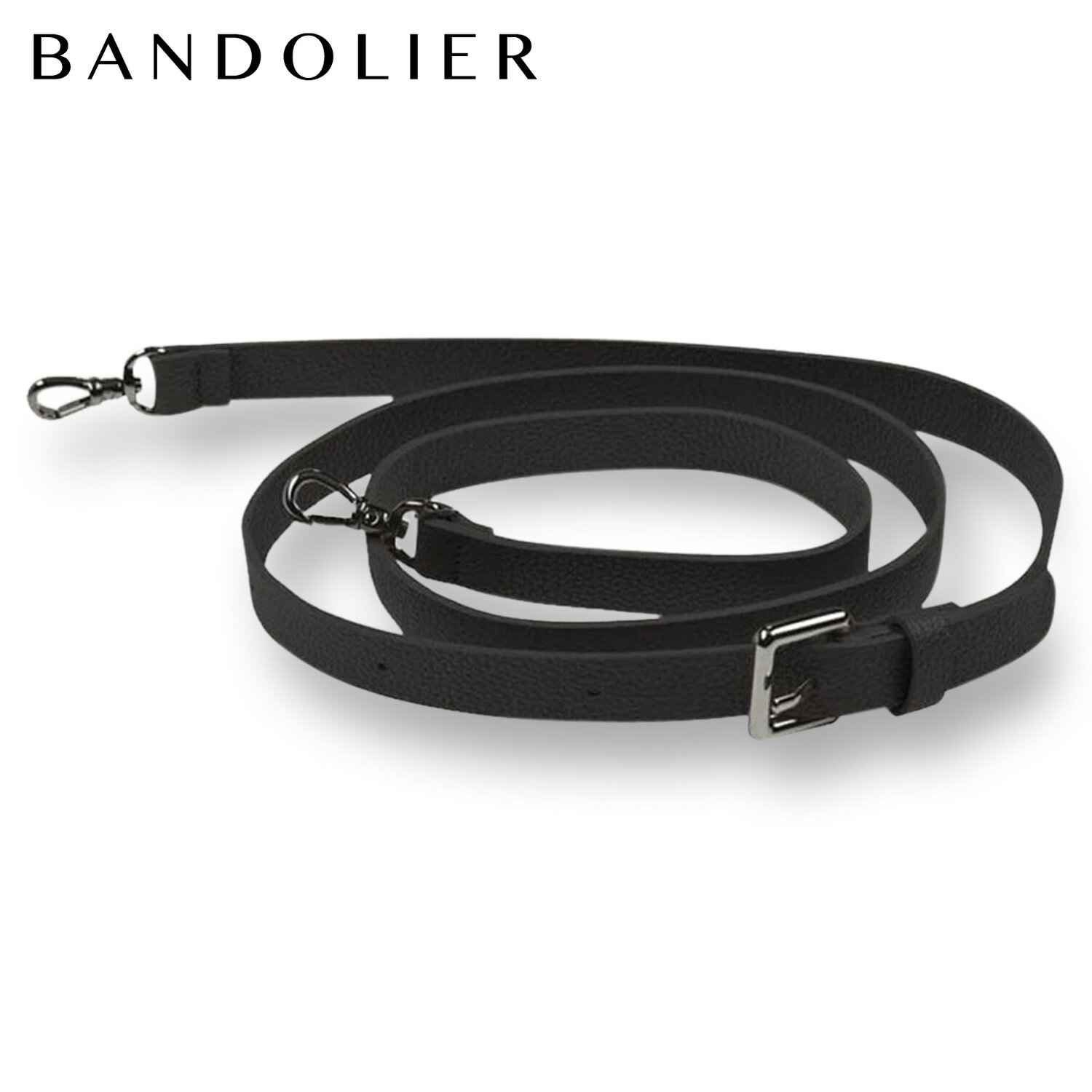 BANDOLIER バンドリヤー ストラップ スマホケース スマホショルダー用 ハンドストラップ 携帯 落下防止 ヘイリー ブラックピューター ストラップ メンズ レディース HAILEY BLACK/PEWTER STRAP ブラック 黒 30HAI