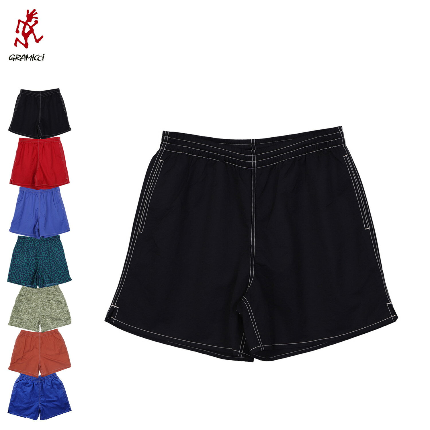 GRAMICCI ߥ 硼ȥѥ ϡեѥ ɥե  硼  ѥå֥ Φξ å饤ʡ DRIFT SWIM SHORT ֥å å ֥롼 ꡼  G3SU-P038