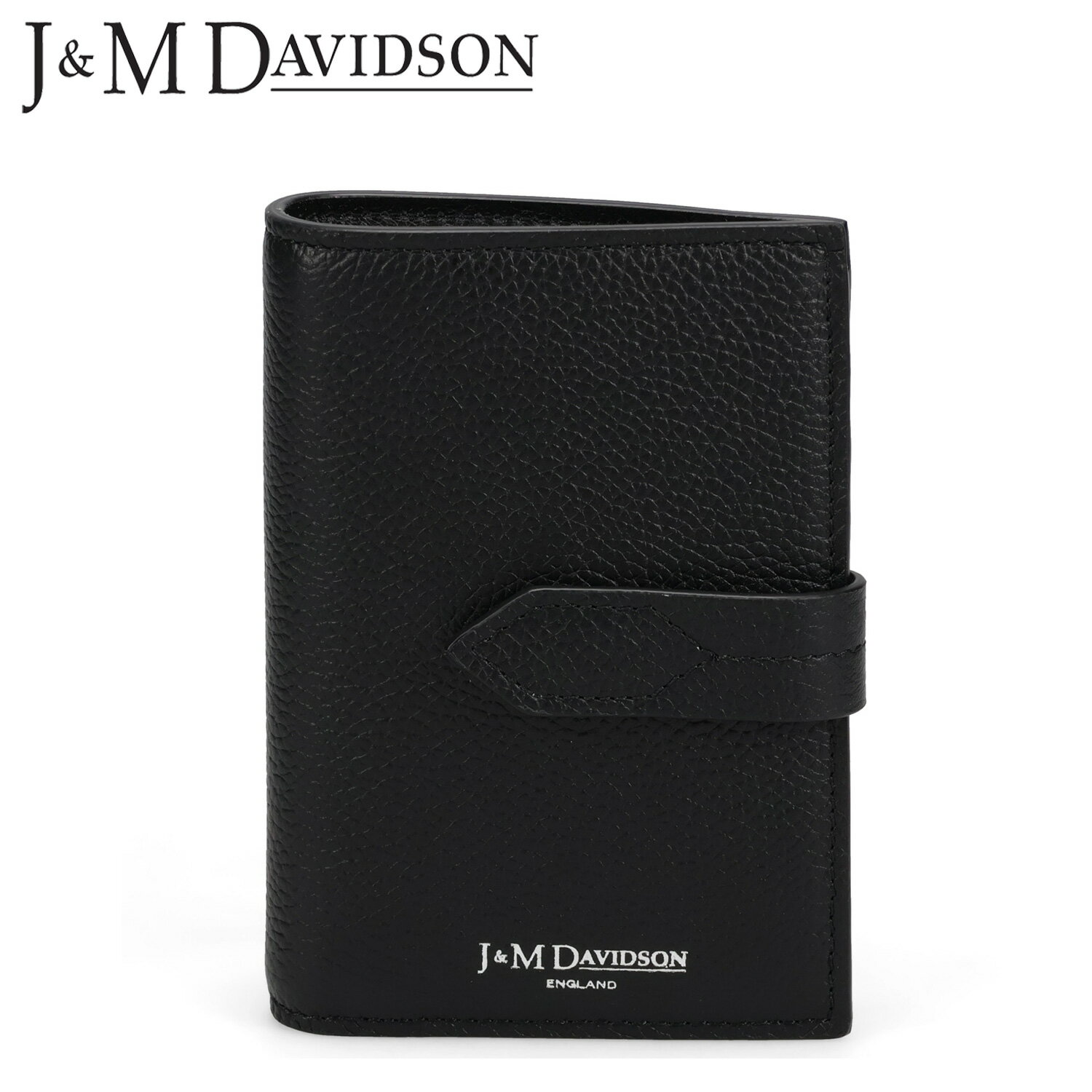 J&M DAVIDSON ジェイアンドエムデヴィッドソン 財布 二つ折り ロサンジ フォルド ウォレット メンズ レディース LOSANGE FOLD WALLET ブラック 黒 SLSF-0XX-SGSC