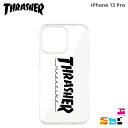 スラッシャー THRASHER iphone13 Pro スマホケース メンズ レディース 携帯 アイフォン クリア 透明 LOGO HYBRID CLEAR ...