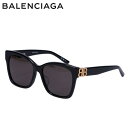 バレンシアガ BALENCIAGA サングラス メンズ レディース アジアンフィット UVカット SUNGLASSES ブラック 黒 BB0102A-001