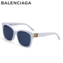 バレンシアガ BALENCIAGA サングラス メンズ レディース アジアンフィット SUNGLASSES ホワイト 白 BB0102SA-004