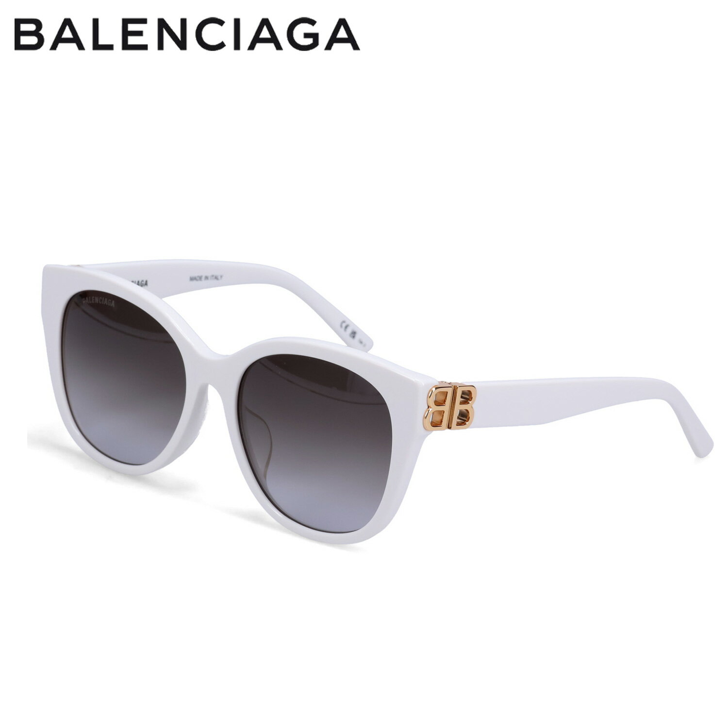 バレンシアガ BALENCIAGA サングラス メンズ レディース アジアンフィット SUNGLASSES ホワイト 白 BB0..